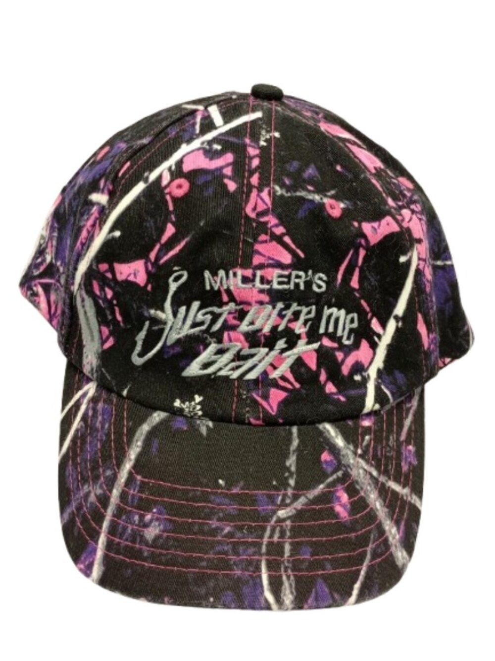 Muddy Girl Camo Hat Moon Shine Camo "Just Bite Me Bait" Fishing Cap Multicolored